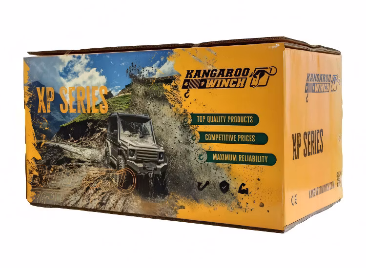 Kangaroo vinsch K9000XP 9.000 lbs syntetlina, trådlös fjärrkontroll 12V