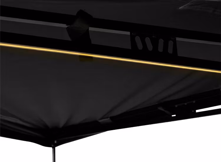 Gasell Adventure utdragbar fristående 270° markis med inbyggd belysning