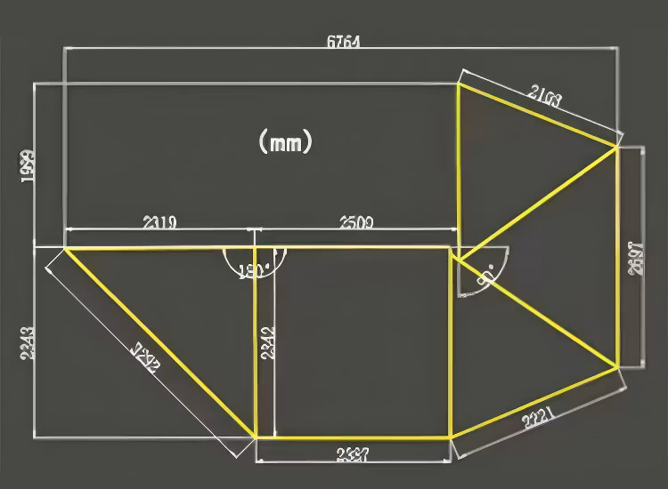 Gasell Adventure utdragbar fristående 270° markis med inbyggd belysning