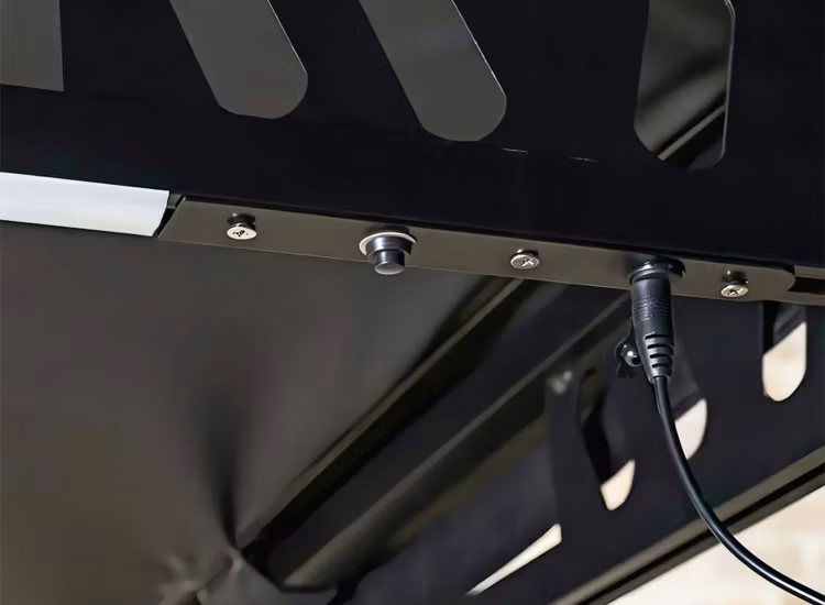 Gasell Adventure utdragbar fristående 270° markis med inbyggd belysning