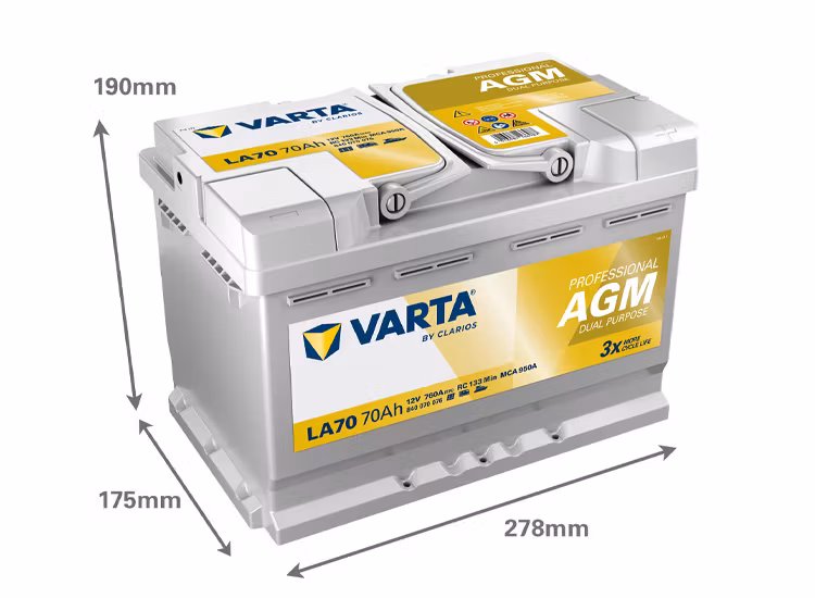Varta Professional 95Ah Start/förbrukning AGM DP LA95