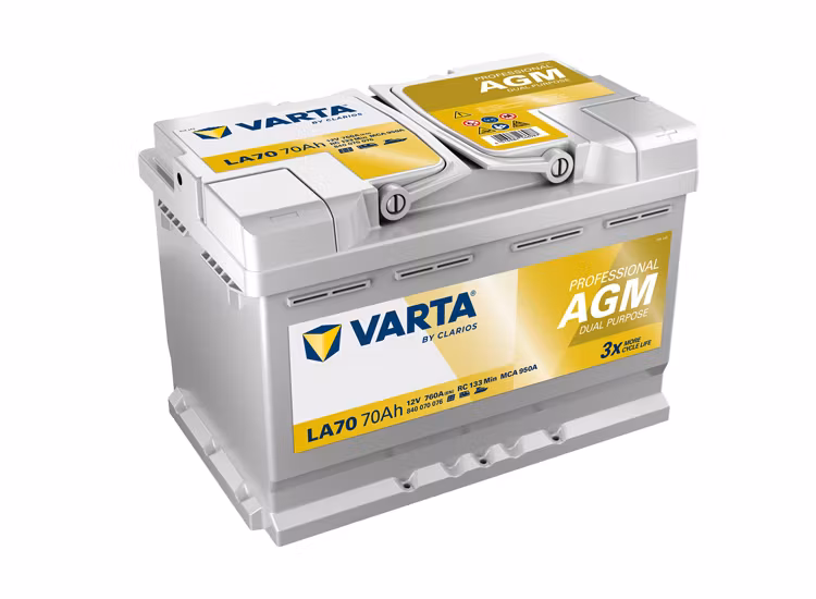 Fritidsbatteri Varta AGM Batteri 12V 70AH 760CCA