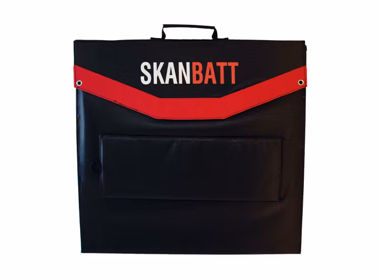 Skanbatt Vikbar solpanel 120W med regulator
