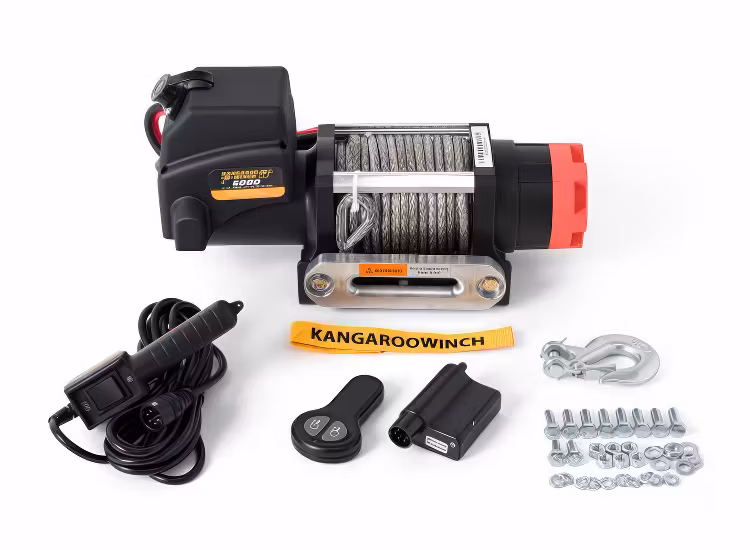 Kangaroo vinsch K6000 12V syntetlina + fjärrkontroll