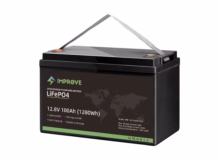 Lithium Batteri IMPROVE 12V 100Ah (LiFePO4) BMS 100A