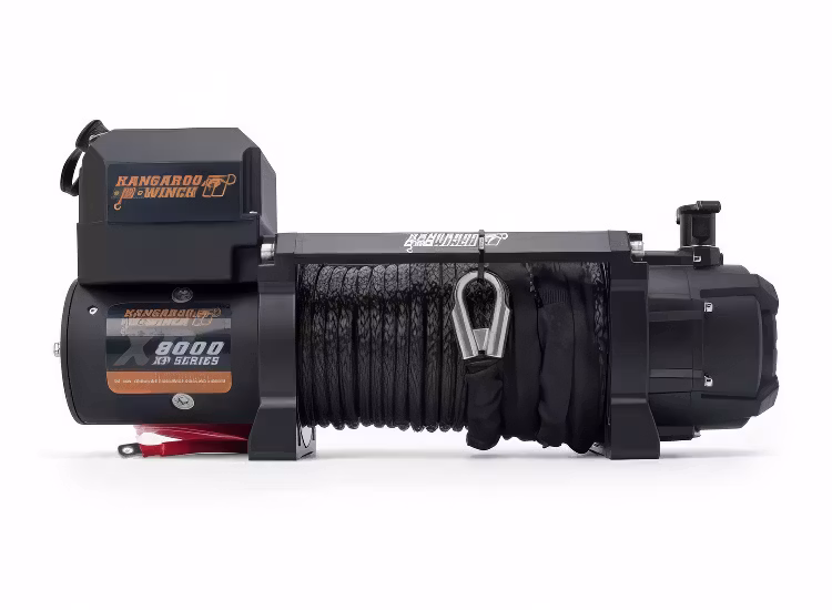 Kangaroowinch K8000XP 12V syntetlina + fjärrkontroll