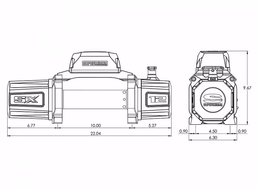 Superwinch SX12SR 12V syntetlina