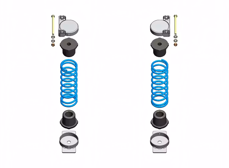 Hjälpfjädring bak Toyota Hilux 2016+