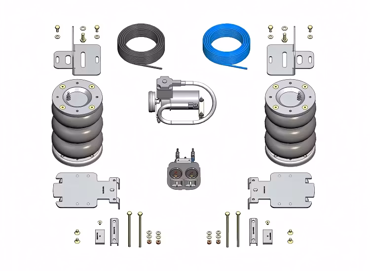 Luftfjädring inkl. kompressor Ford Transit chassi / flakbil FWD 2019+