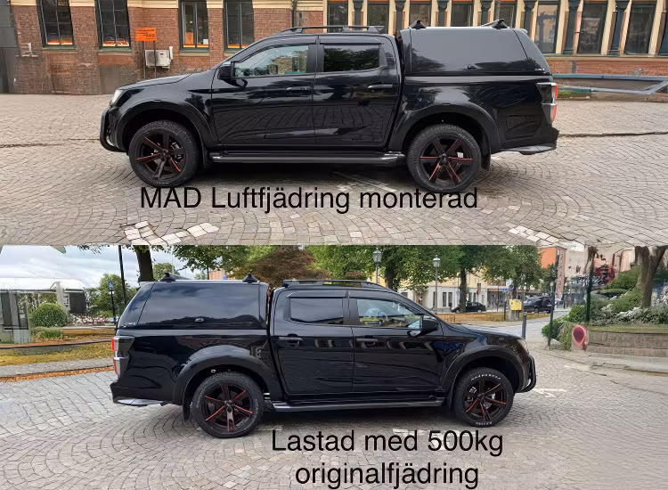 Luftfjädring inkl. kompressor Isuzu D-Max 2002-2012