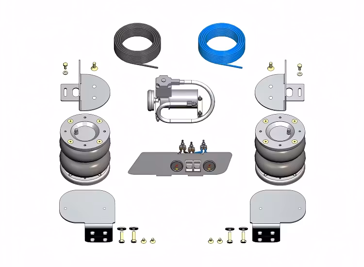 Luftfjädring inkl. kompressor NV400 / Movano / Master enkelhjul