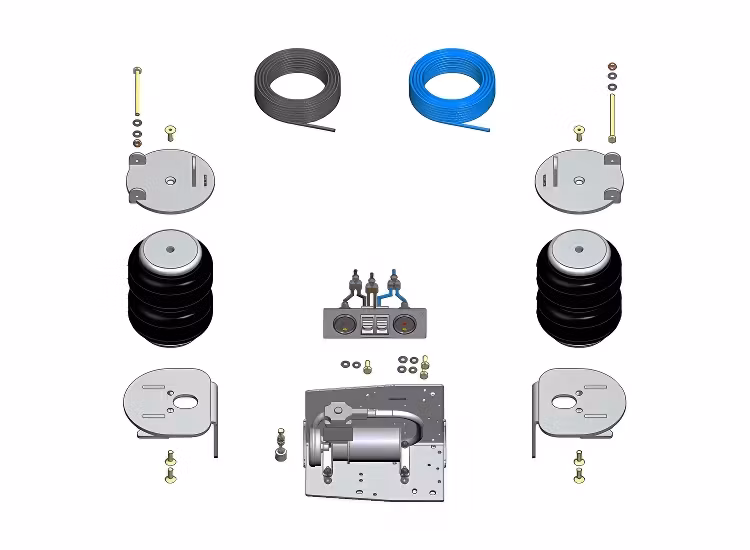 Luftfjädring inkl. kompressor Toyota Hilux 2016+