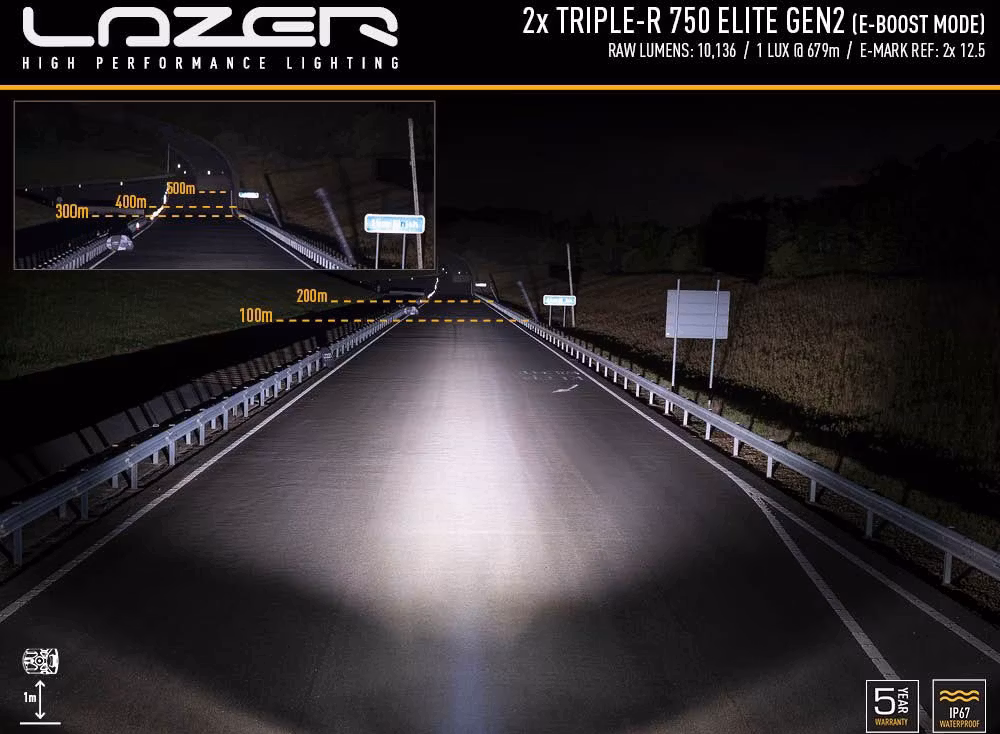 Extraljuskit Lazer Triple-R 750 Elite (G2) VW Amarok 2010-2015