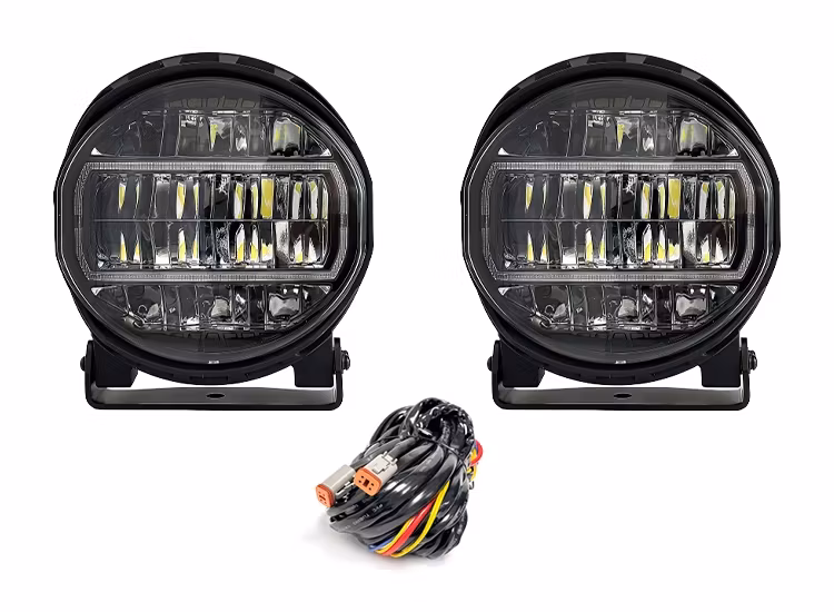 2-Pack BriodLights Edge 9″ extraljus med kabelsats