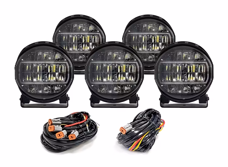 5-Pack BriodLights Edge 9″ extraljus med kabelsats