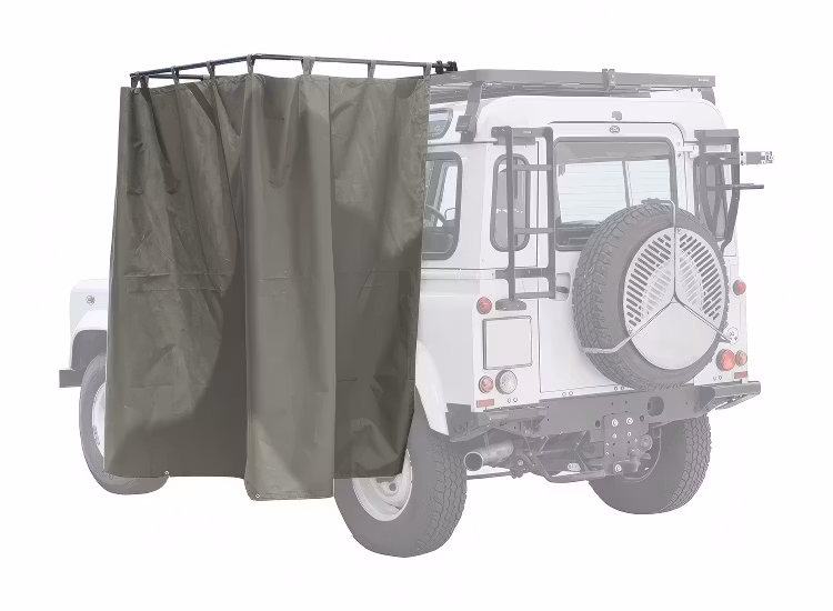 Duschdraperi för montering på takplattformar från Front Runner