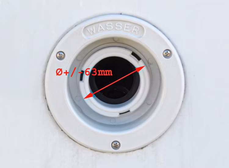 HEOS Water Connector Tanklock 77/67 mm