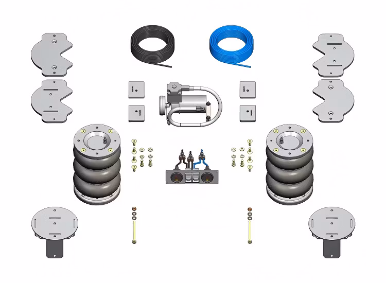 Luftfjädring inkl. kompressor Sprinter 2019+ FWD Trippelbälg