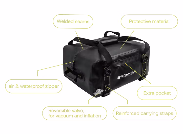 VACme- TECH Duffelbag 100L 100% Vattentät