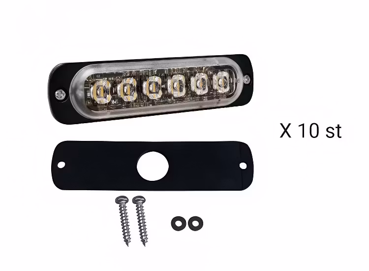 10-Pack blixtljus ST6 R10/R65 KL2 Orange