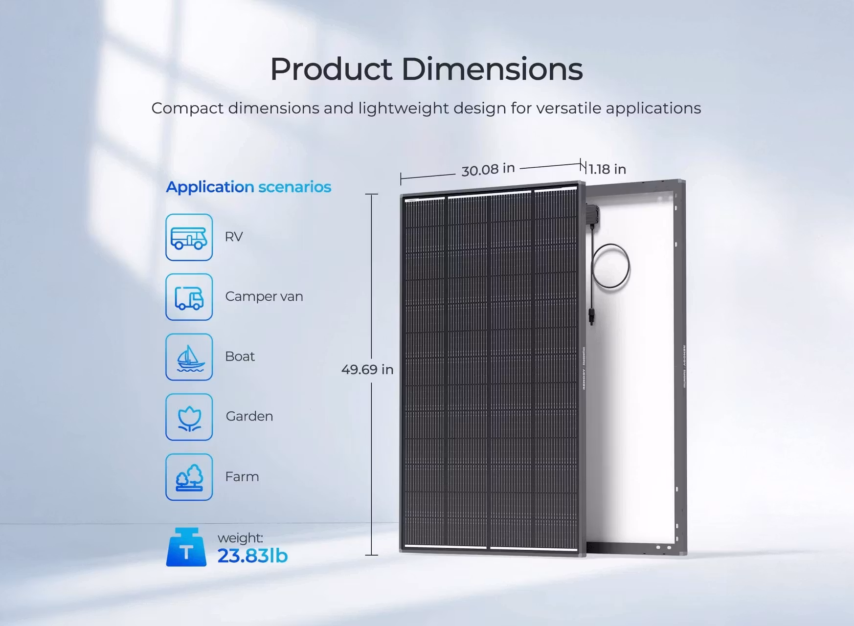 Solpanel Renogy ShadowFlux N-Type
