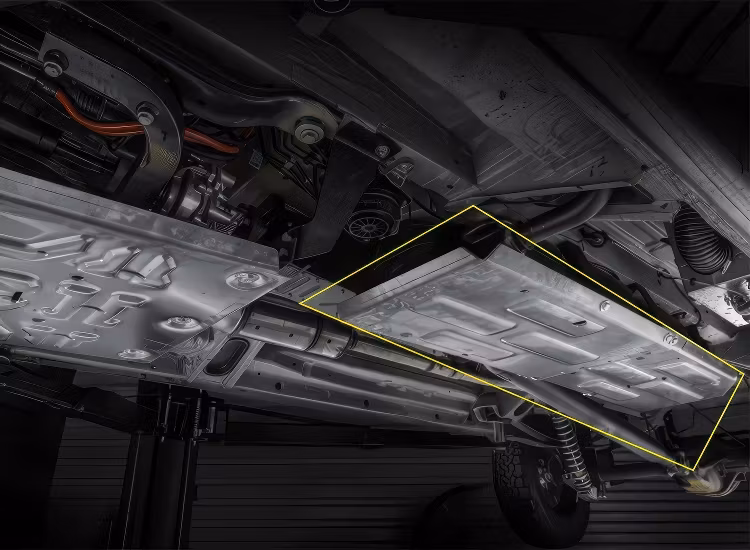 Underkörningsskydd bränsletank Alu 6mm Mercedes Sprinter 4X4 2022+