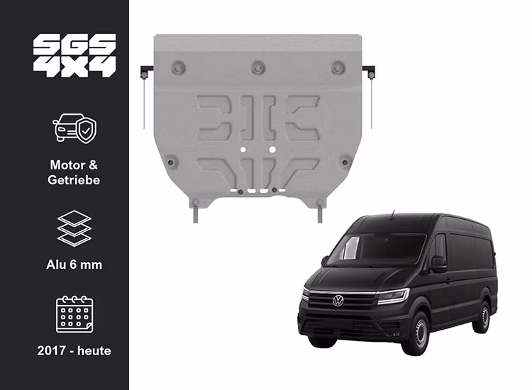 Underkörningsskydd Motor & Växellåda VW Crafter / MAN TGE 17+