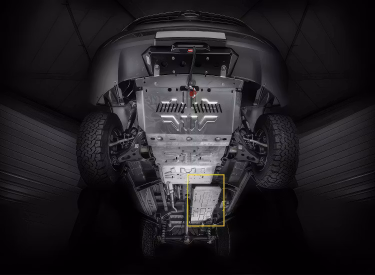 Underkörningsskydd bränsletank Alu 6mm Mercedes Sprinter 4X4 2022+