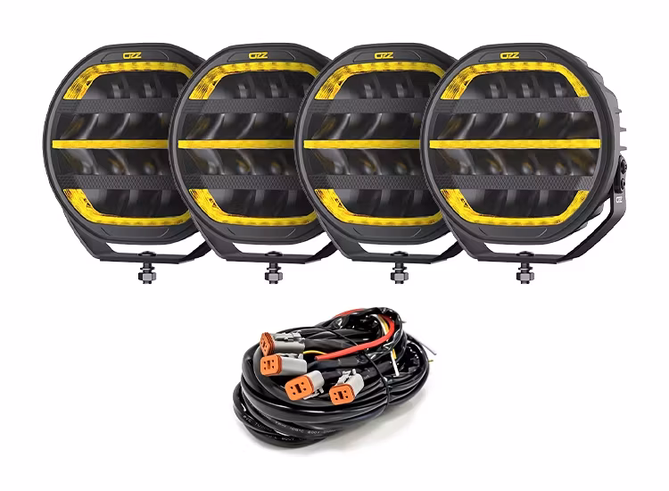 4-Pack OZZ XR3 P9" 65 LED Extraljus