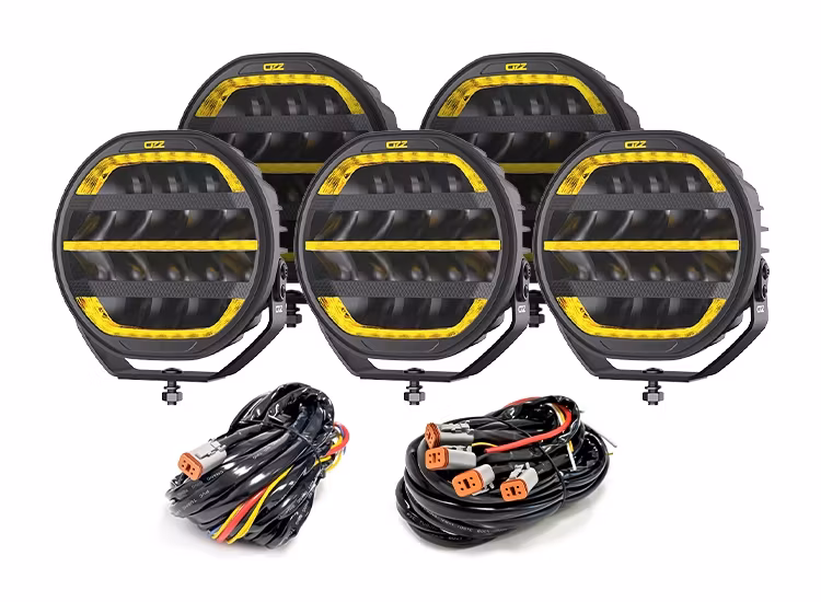 5-Pack OZZ XR3 P9" 65 LED Extraljus