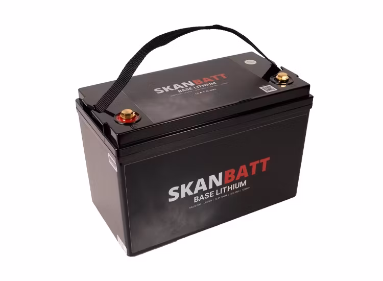 SKANBATT Base Litium 12V 100Ah 100A BMS 3 Års garanti - Husbil