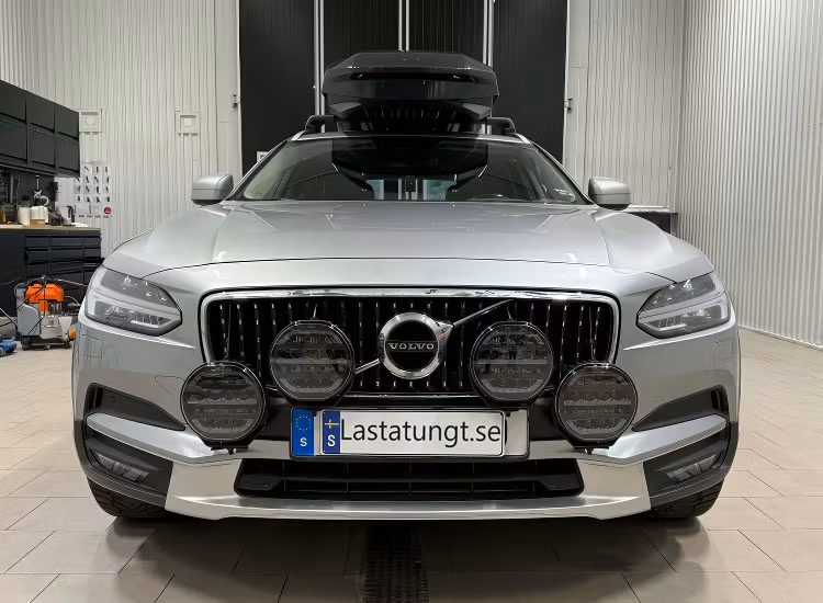 Extraljusfäste 3mm aluminium för 4st 7 tums extraljus