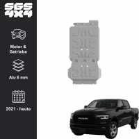 Hasplåt motor & växellåda Alu 6mm Dodge RAM 1500 2019-2024