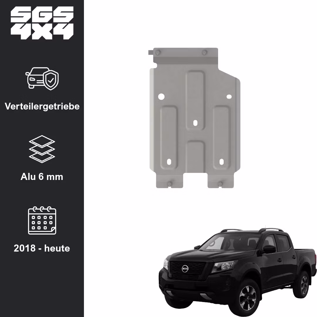 Hasplåt fördelningslåda aluminium Nissan Navara 2018+