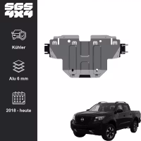 Hasplåt kylare aluminium Nissan Navara 2018+