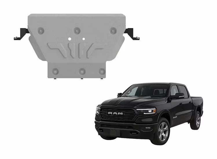 Hasplåt kylare Alu 6 mm Dodge RAM 1500 2019-2024