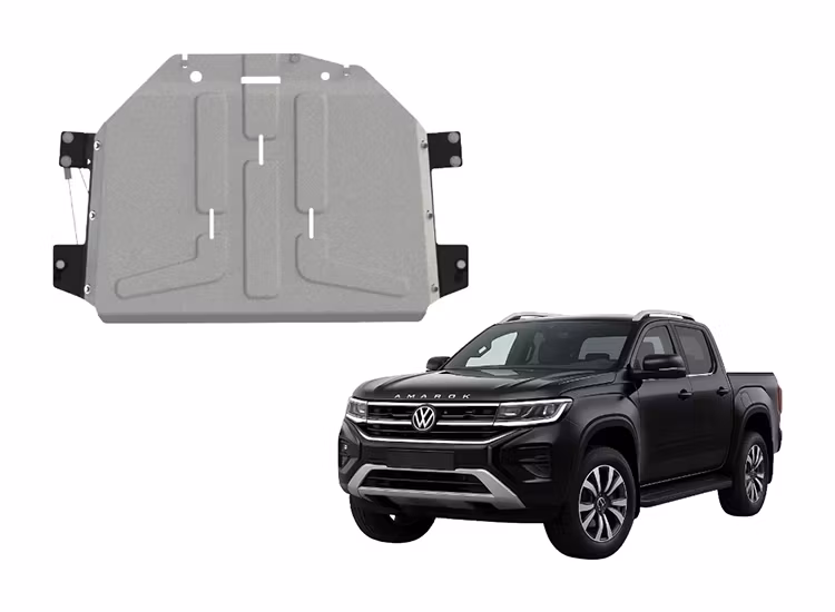 Hasplåt fördelningslåda Alu 6 mm Volkswagen Amarok 2.0l 2023+