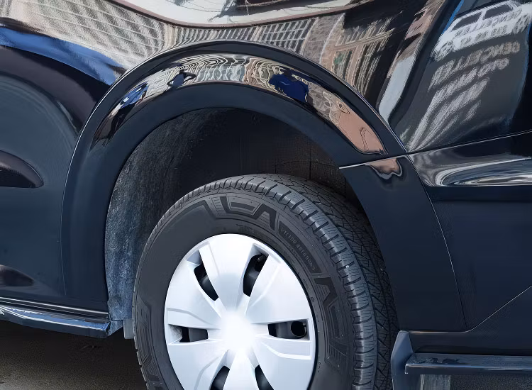 Skärmbreddare mattsvarta VW Transporter T6.1