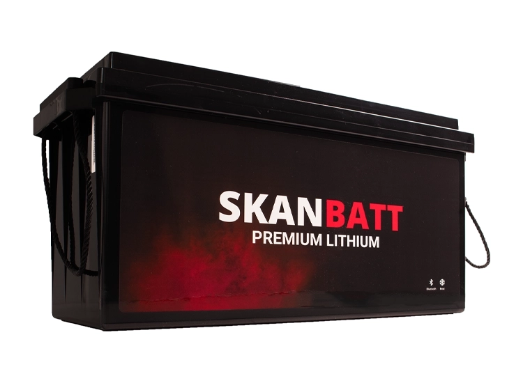 SKANBATT Premium Litium heat & blåtand 12V 178Ah 160A BMS