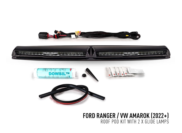 Taklampor Lazer Glide Ford Ranger / Raptor & VW Amarok 2023+