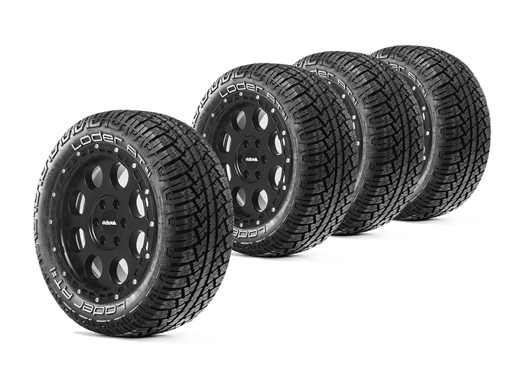 Delta 4X4 Klassik B Rugged 6/130 18" fälgpaket med Loder tire 255/55R18