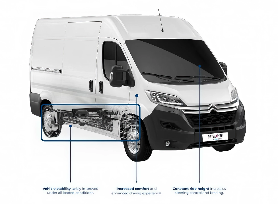 Drive-Rite Full Air Luftfjädring bak Jumper / Ducato / Boxer / 2007+