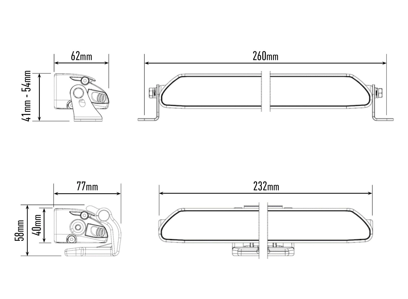 Lazer Linear 6 Elite Gul LED-ljusramp