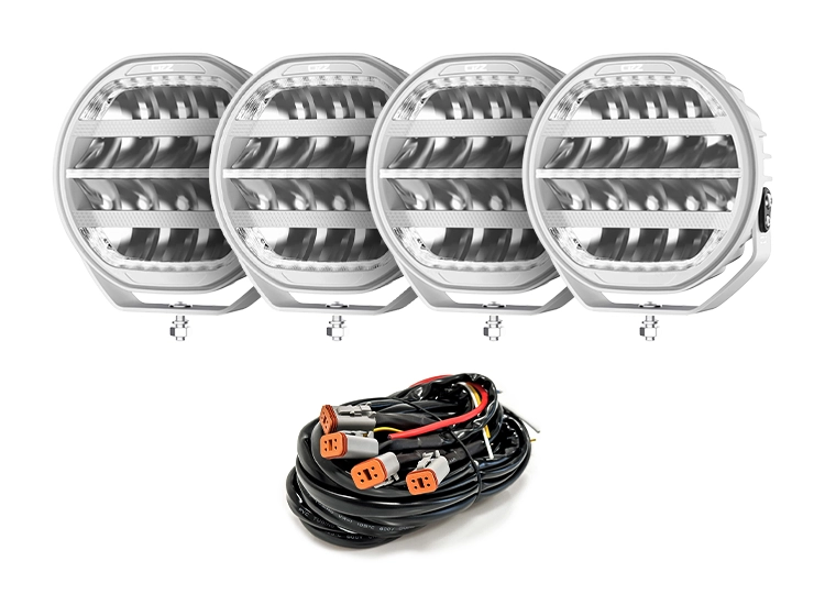 4-Pack OZZ XR3 P9 tum Arctic Edition LED Extraljus