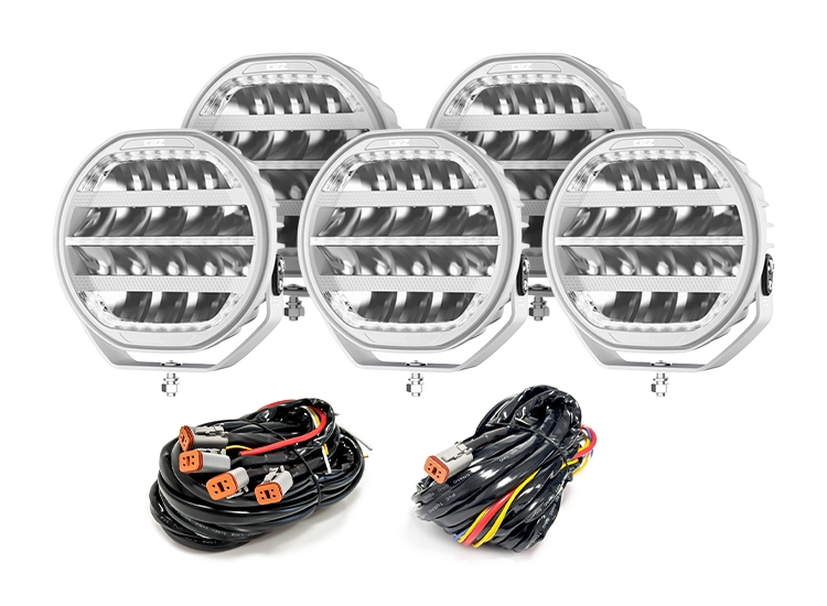 5-Pack OZZ XR3 P9" Arctic Edition LED Extraljus