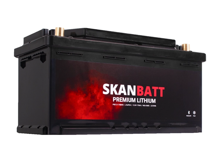 Litiumbatteri SKANBATT Premium Heat 12V 178Ah Bluetooth