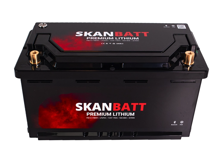 Litiumbatteri SKANBATT Premium Heat 12V 178Ah Bluetooth