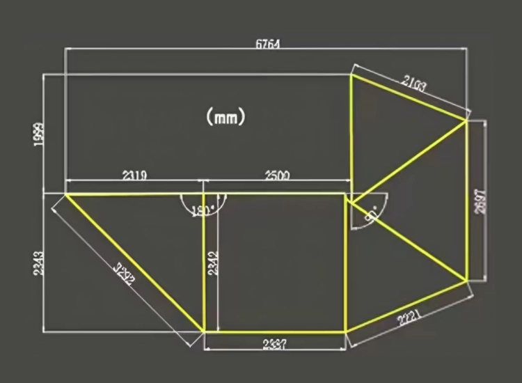Utdragbar fristående markis 270 XL Gasell