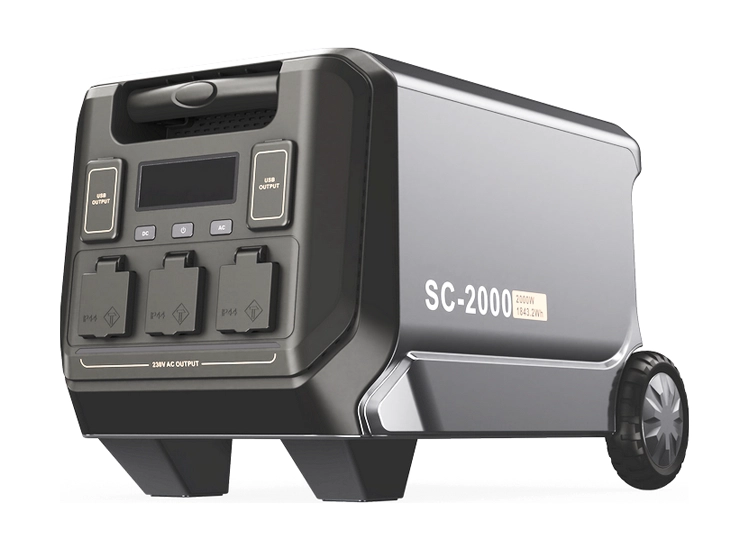 SENCI Litium LPS SC2000 1843 Wh Power Station med 2000 W sinusinverter