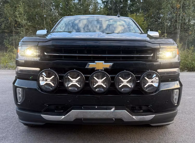 5-Pack BaseX Lights 9 tum LED-extraljus med kabelsats